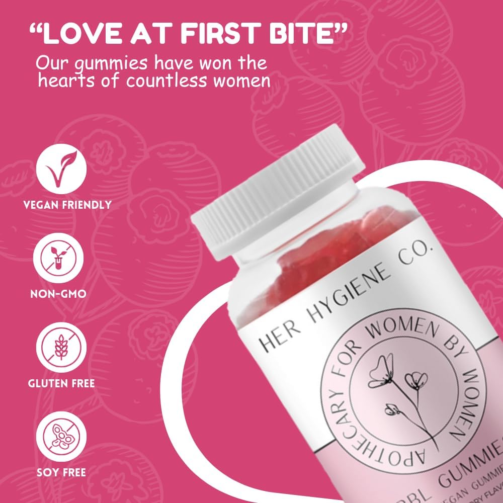Glute Boost Multivitamin Gummies for Women, Butt Enhancing Support & Workout Aid, Strawberry Vegan 60 Gummies