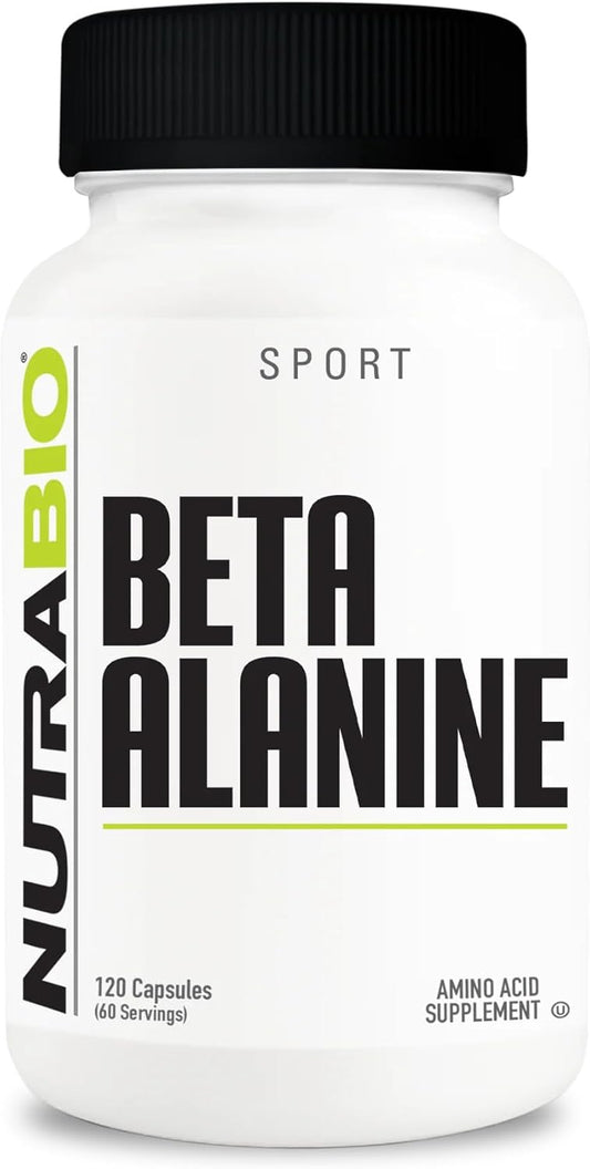 Gluten-Free Beta-Alanine Supplement 800mg - Pre-Workout Capsules to Reduce Lactic Acid and Muscle Fatigue