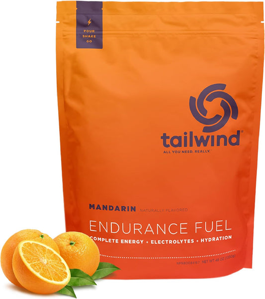 Gluten-Free Vegan Mandarin Electrolyte Sports Drink Mix Powder by Tailwind Nutrition - 50 Servings