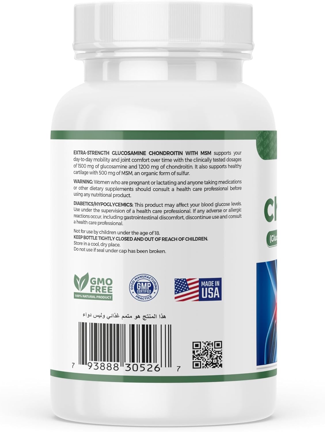 Gluten-Free VITA CHROME ChondroMax Supplement for Joint Health - 60 Tablets - Men & Women - Non-GMO - USA Made