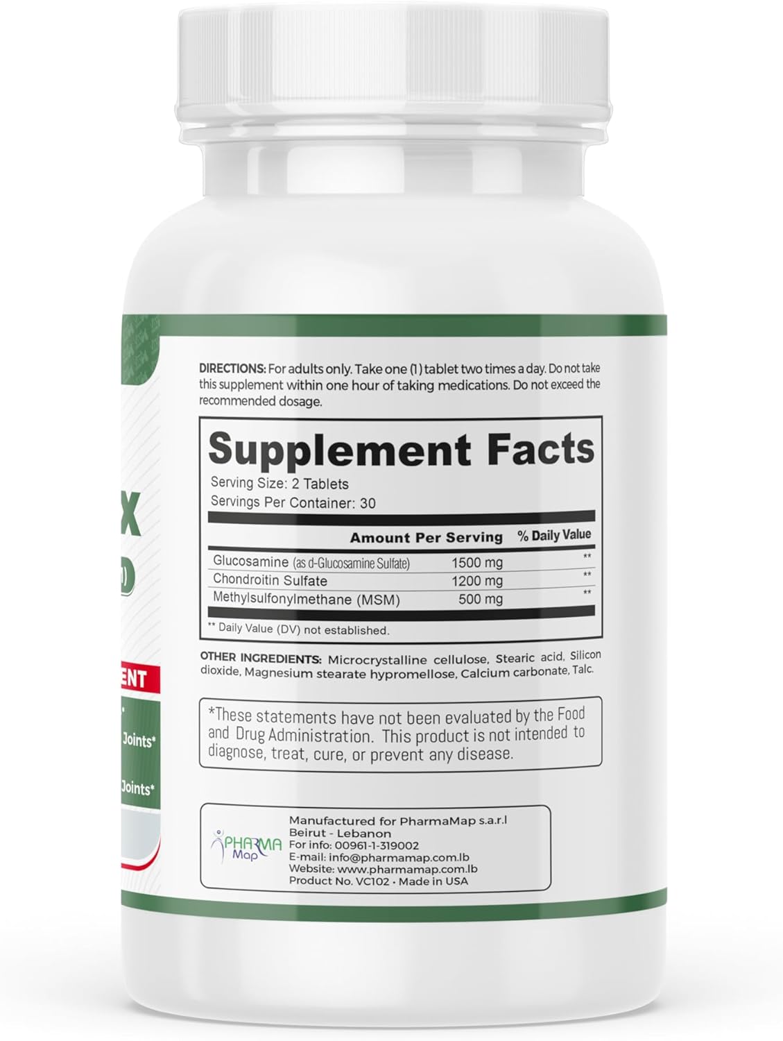 Gluten-Free VITA CHROME ChondroMax Supplement for Joint Health - 60 Tablets - Men & Women - Non-GMO - USA Made