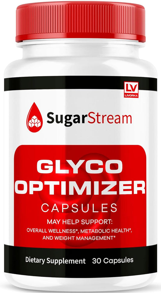 Glyco Optimizer Capsules for Blood Sugar Support - Advanced Formula with Vitamins - 30 Day Supply