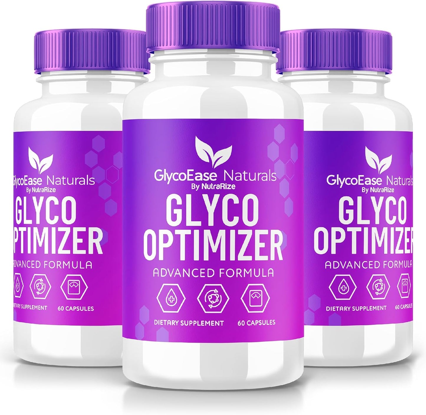 GlycoEase Glycogen Support Supplement (3 Pack) - All-Natural Advanced Formula for Optimal Glycogen Levels - 180 Capsules by NutraRize