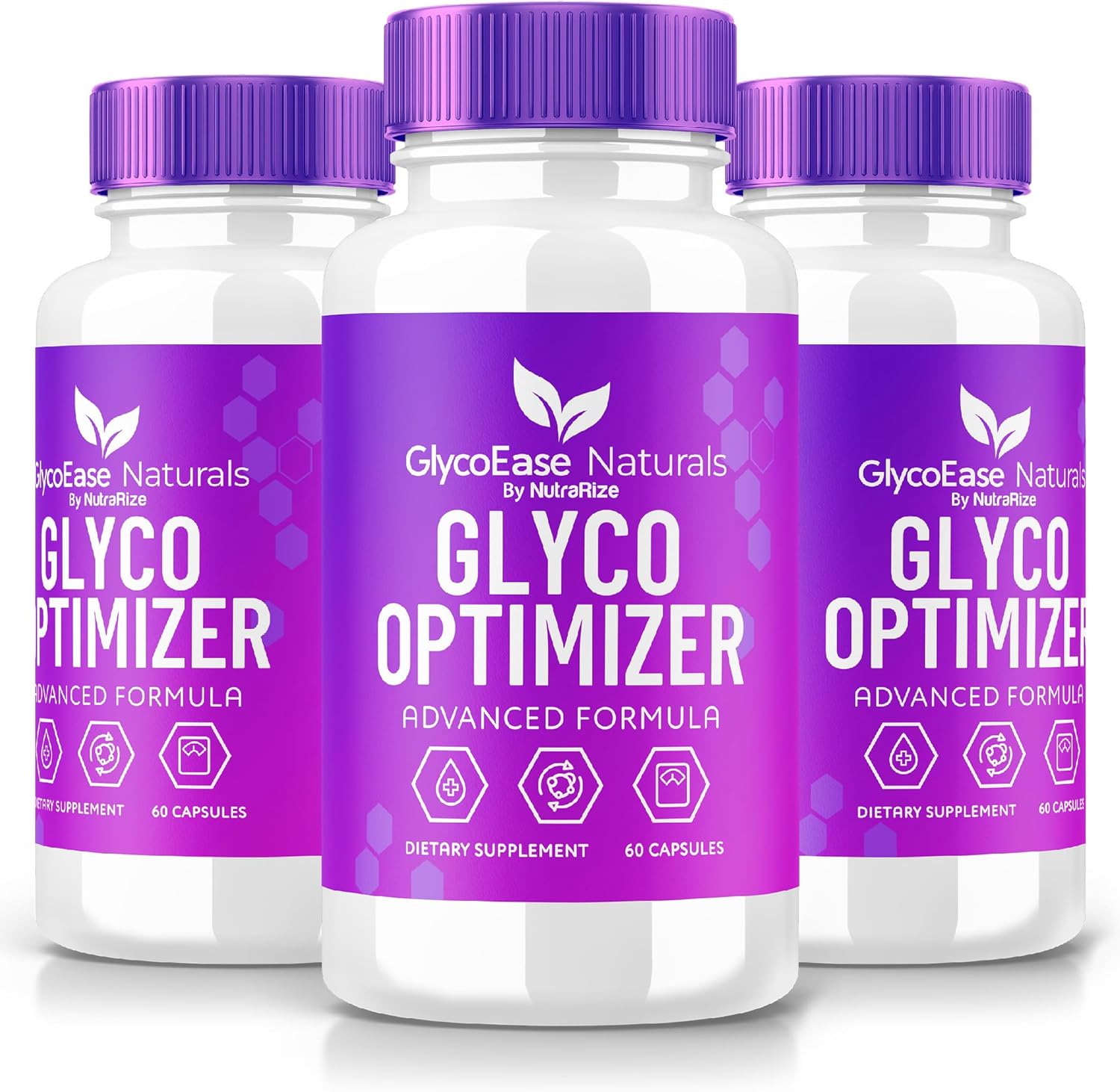 GlycoEase Glycogen Support Supplement (3 Pack) - All-Natural Advanced Formula for Optimal Glycogen Levels - 180 Capsules by NutraRize