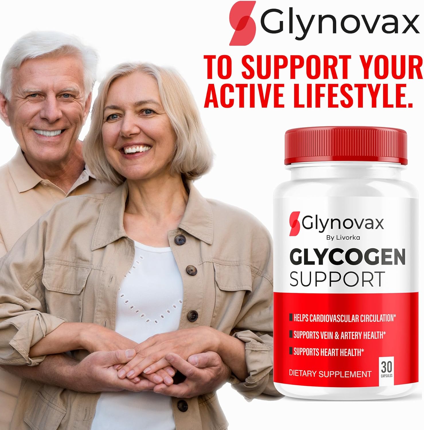 Glynovax All-Natural Support Pills (3 Pack) for Optimal Health - Official Advanced Formula with 90 Capsules
