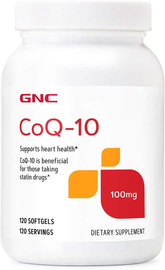 GNC CoQ10 100mg Supplement for Heart Health - 120 Servings