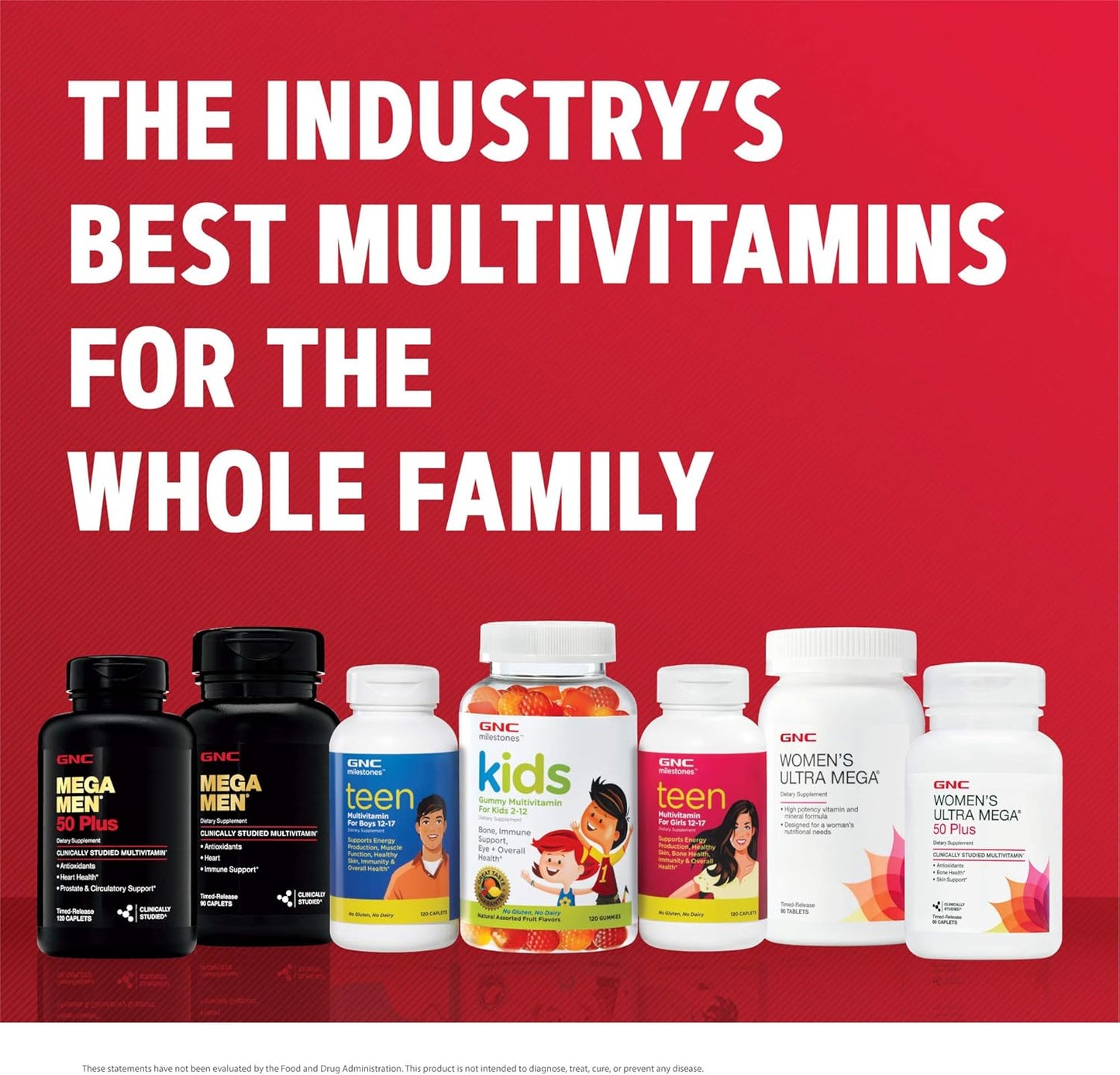 GNC Mega Men 50 Plus Multivitamin with Antioxidants for Heart, Prostate, and Circulatory Health - 120 Count