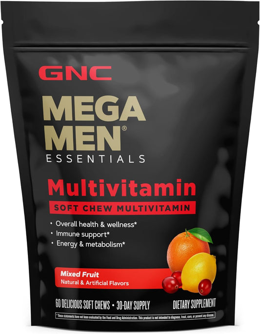 GNC Mega Men Multivitamin with Mixed Fruit Flavors - 90 Gummies