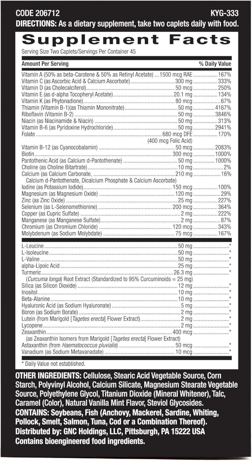 GNC Mega Men Sport Multivitamin for Performance, Muscle Function, and General Health - 90 Count