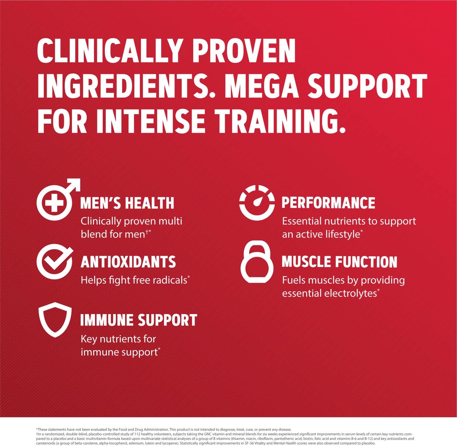 GNC Mega Men Sport Multivitamin for Performance, Muscle Function, and General Health - 90 Count