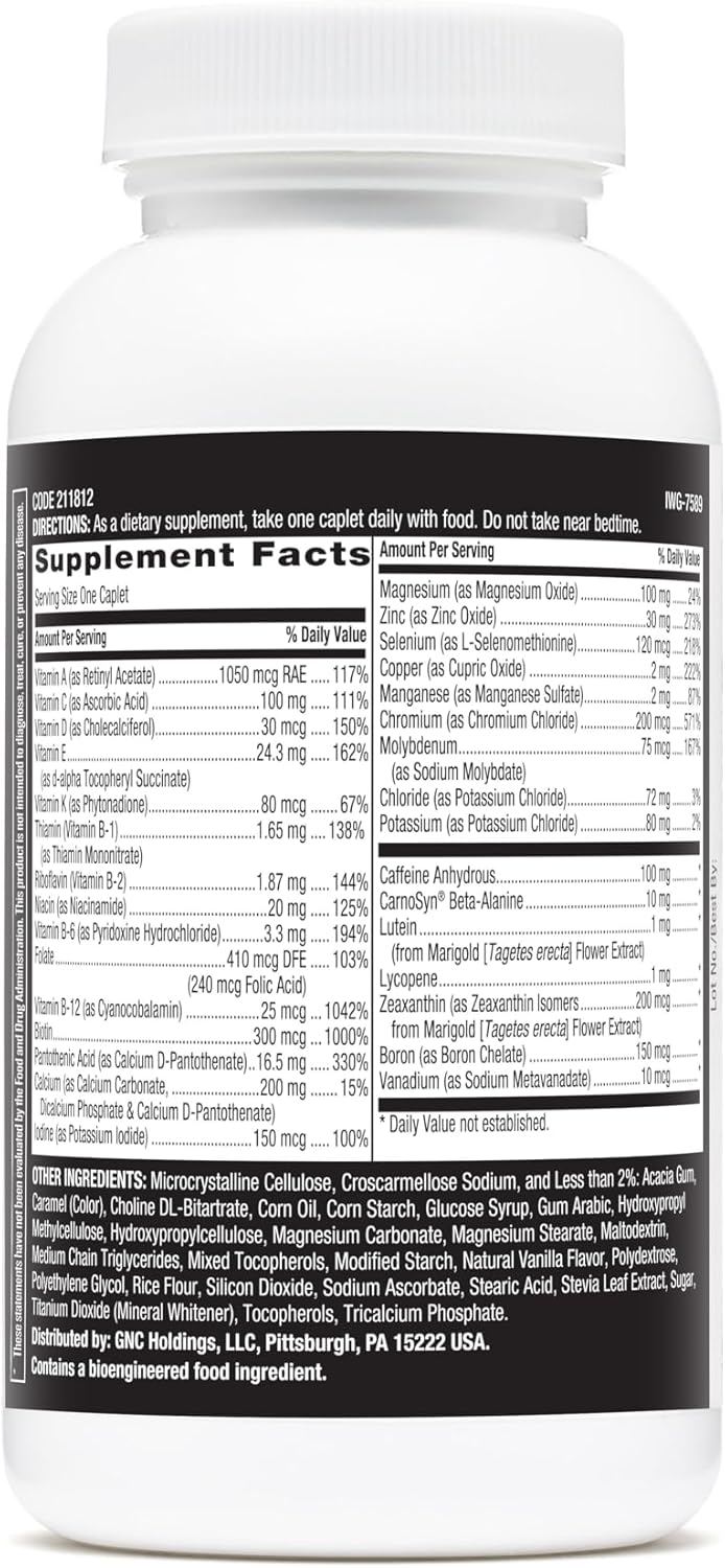 GNC Mega Men Sport One Daily Multivitamin for Men, 60 Caplets