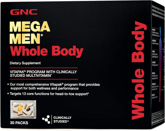 GNC Mega Men Vitapak for Whole Body Wellness and Performance | 30 Count