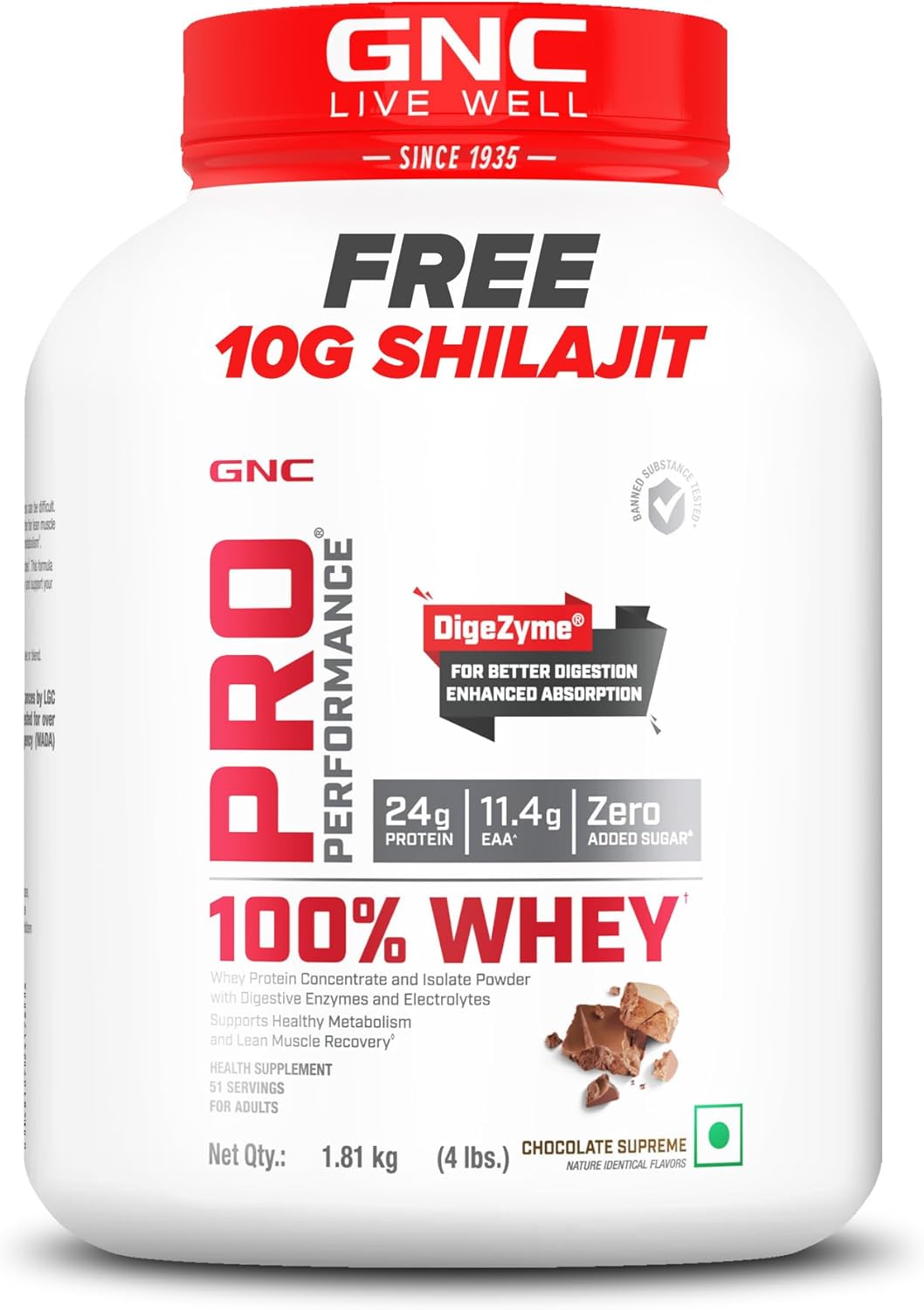 GNC Pro Performance Whey Protein Powder - Cookies and Cream Flavor, 64 Servings - Promotes Metabolism and Muscle Recovery