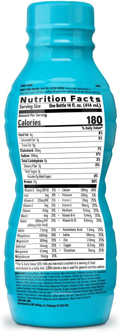 GNC Total Lean Shake Burn in Chocolate Mocha - Weight Loss Protein Powder