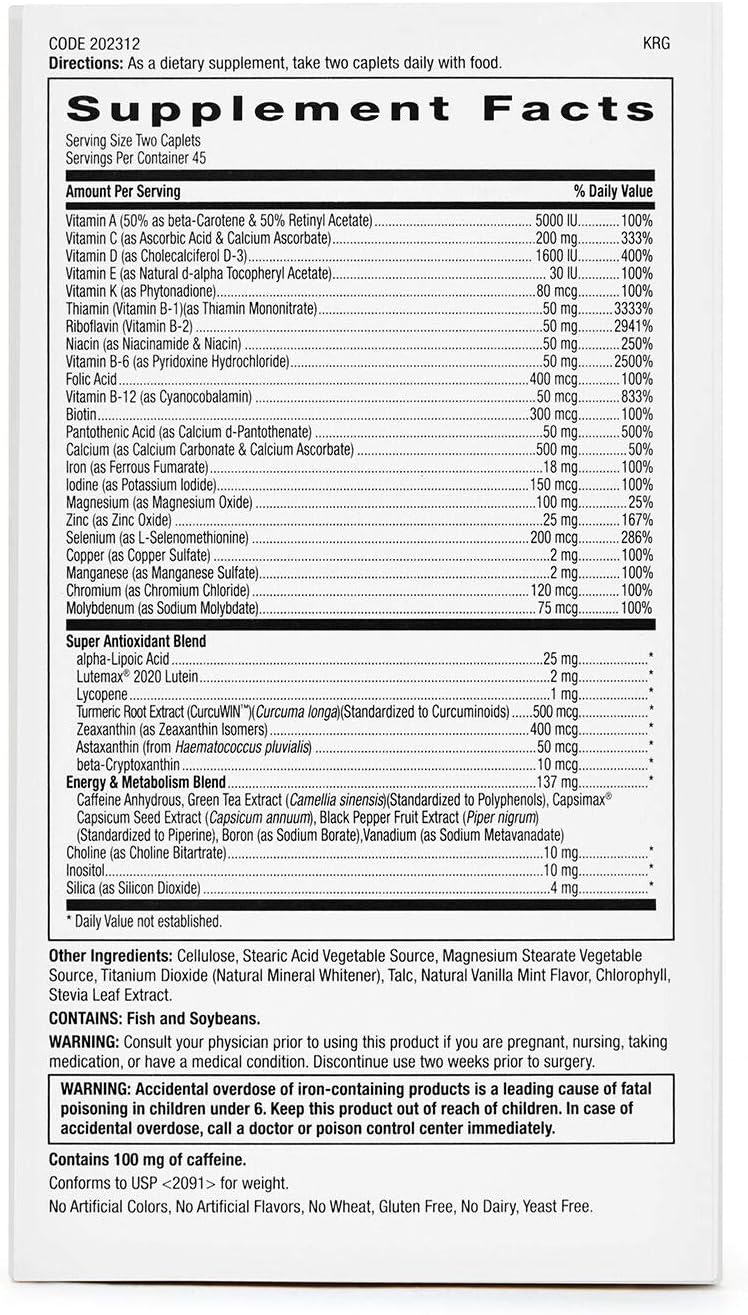 GNC Women's Ultra Mega Energy and Metabolism Multivitamin - 90 Count for Energy Boost and Calorie Burn