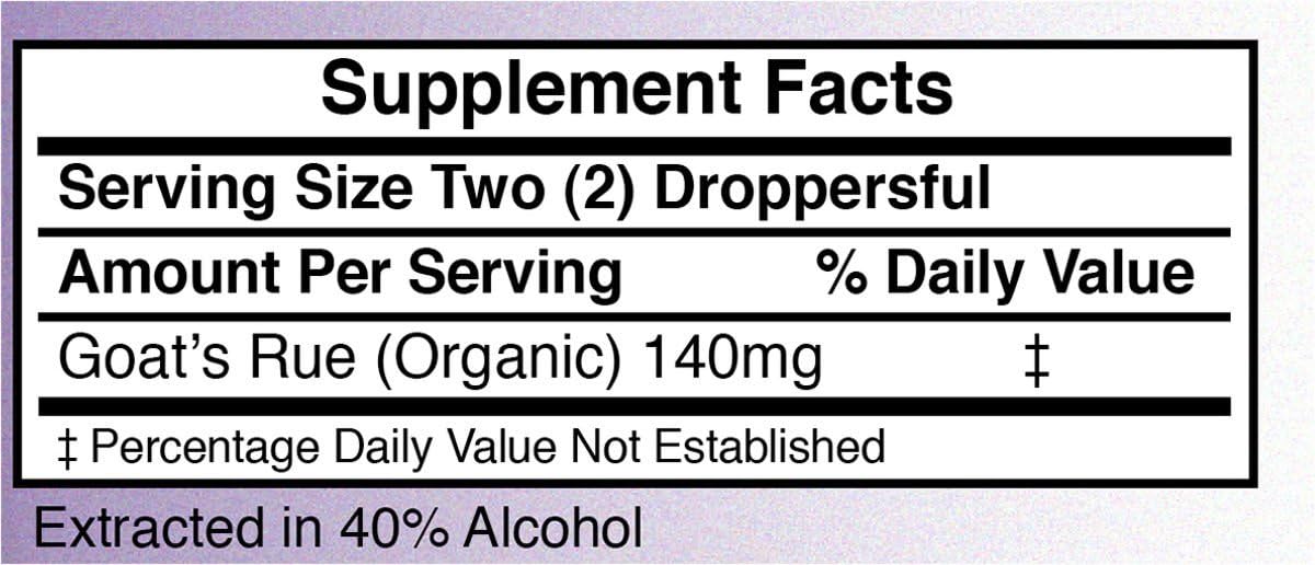 Goats Rue Tincture 4 fl oz - Herbal Liquid Lactation Supplement for Breastfeeding Moms - Boost Breast Milk Supply