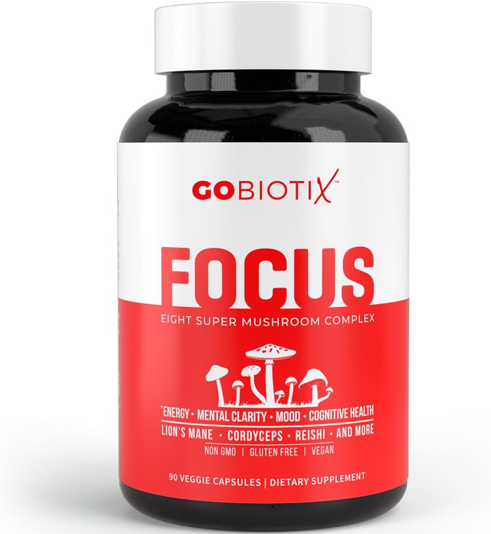 GOBIOTIX Wellness Bundle: Focus Mushroom & 100 Billion Probiotic Supplement Pack
