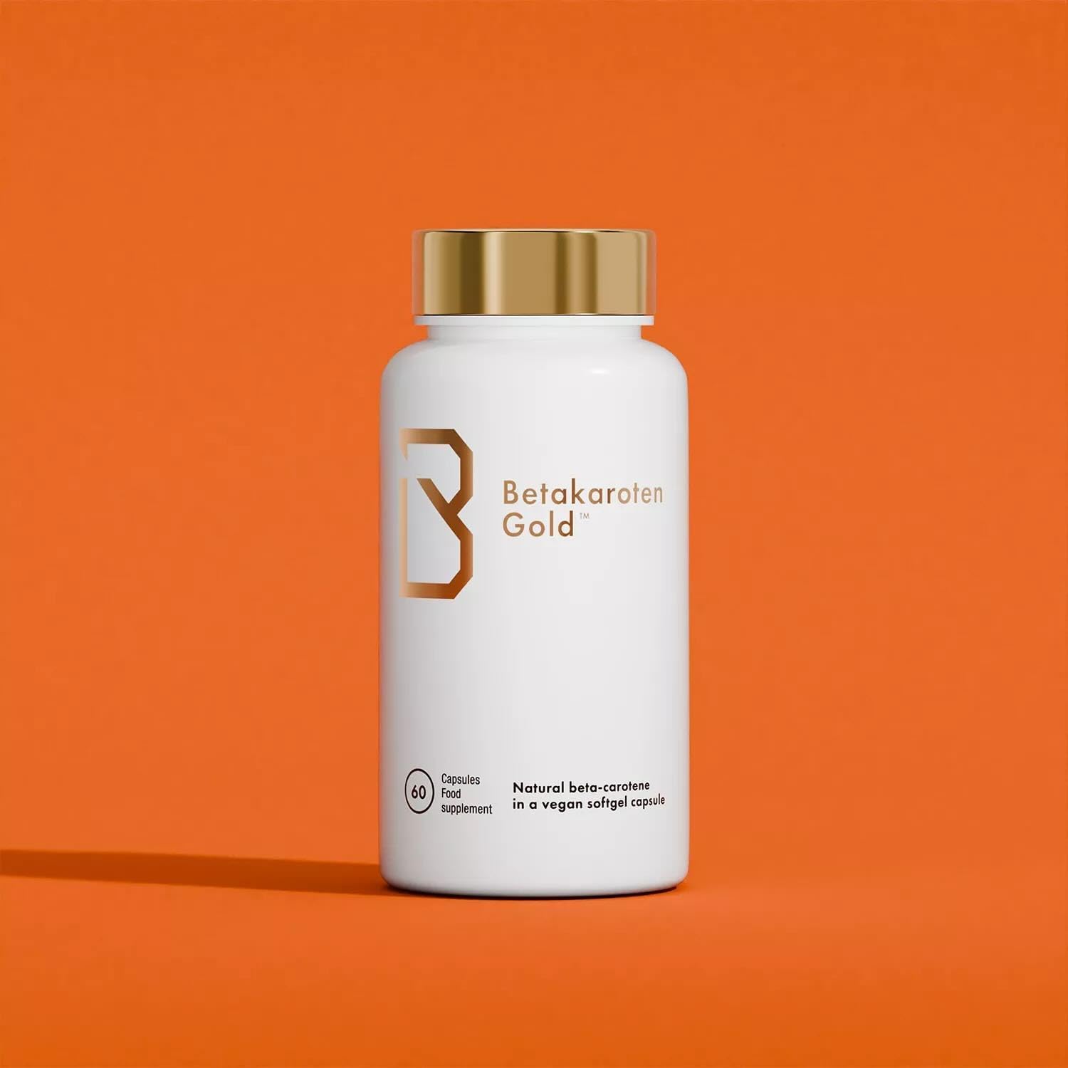 Gold Beta Carotene Supplement for Luxurious Hair Growth