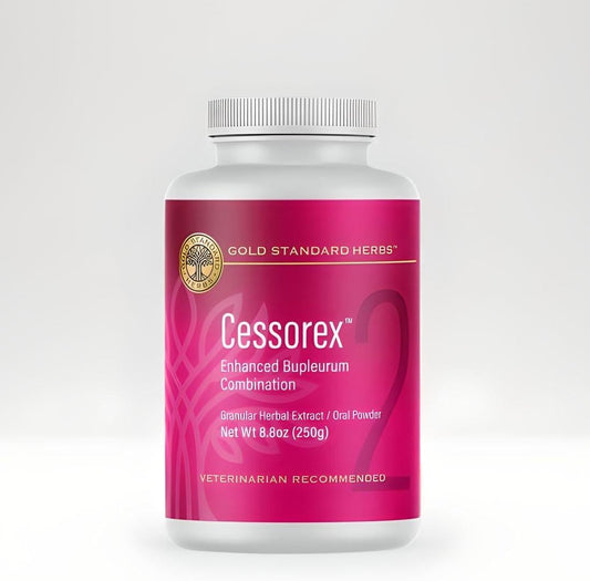 Gold Standard Herbs Cessorex Allergy Relief & Skin Support Supplement for Dogs - Natural Bupleurum Blend, 250g Powder
