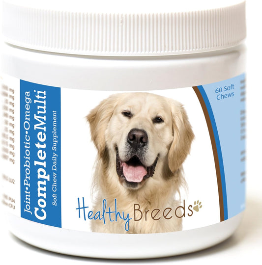 Golden Retriever All in One Multivitamin Soft Chew - 60 Count for Health