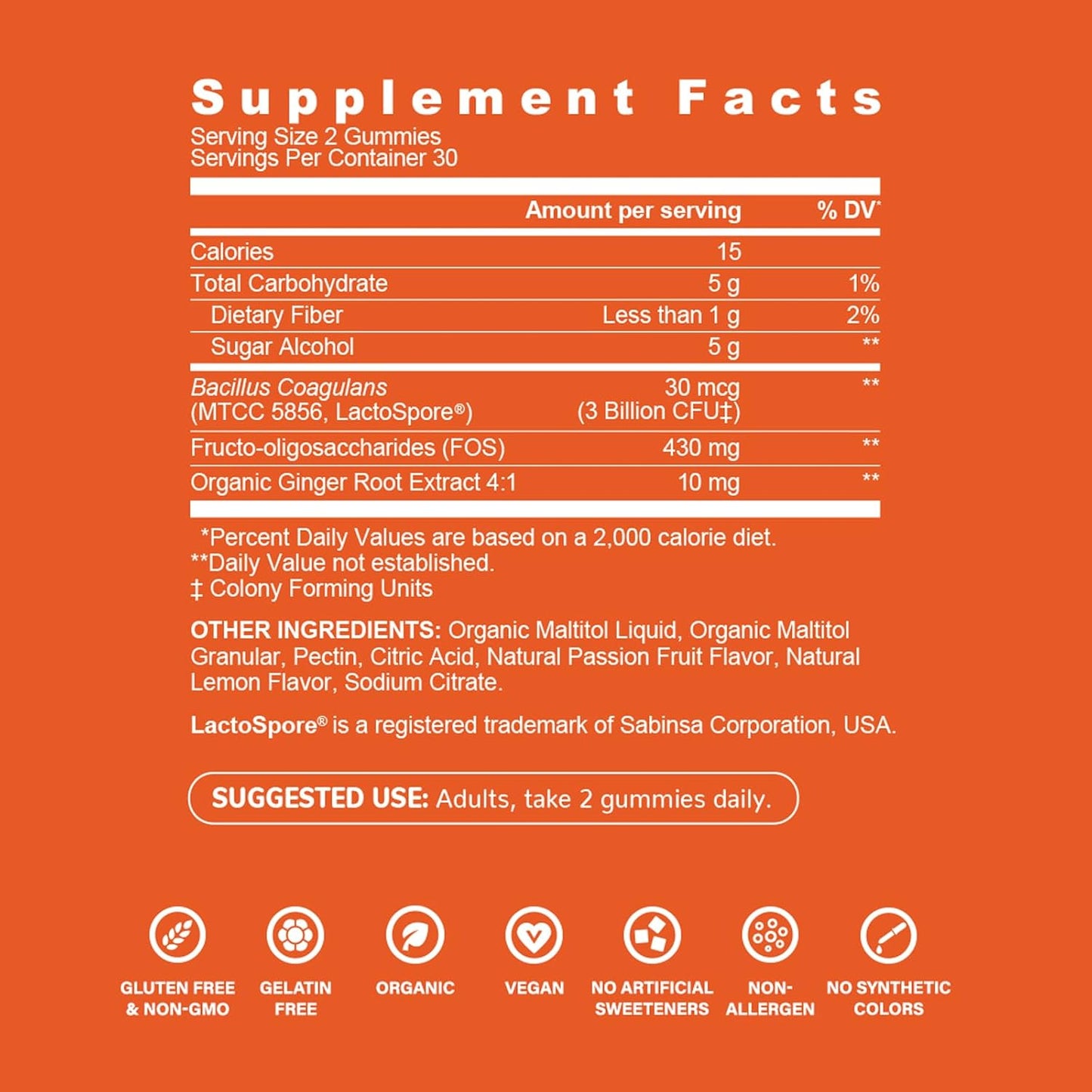 Goood Wellness Probiotic & Prebiotic Gummies for Digestive Health - Sugar-Free Lemon Flavor Fiber Gummies for Bloating Relief - Non-GMO Vegan Probiotic Gummies for Women, Men, & Kids