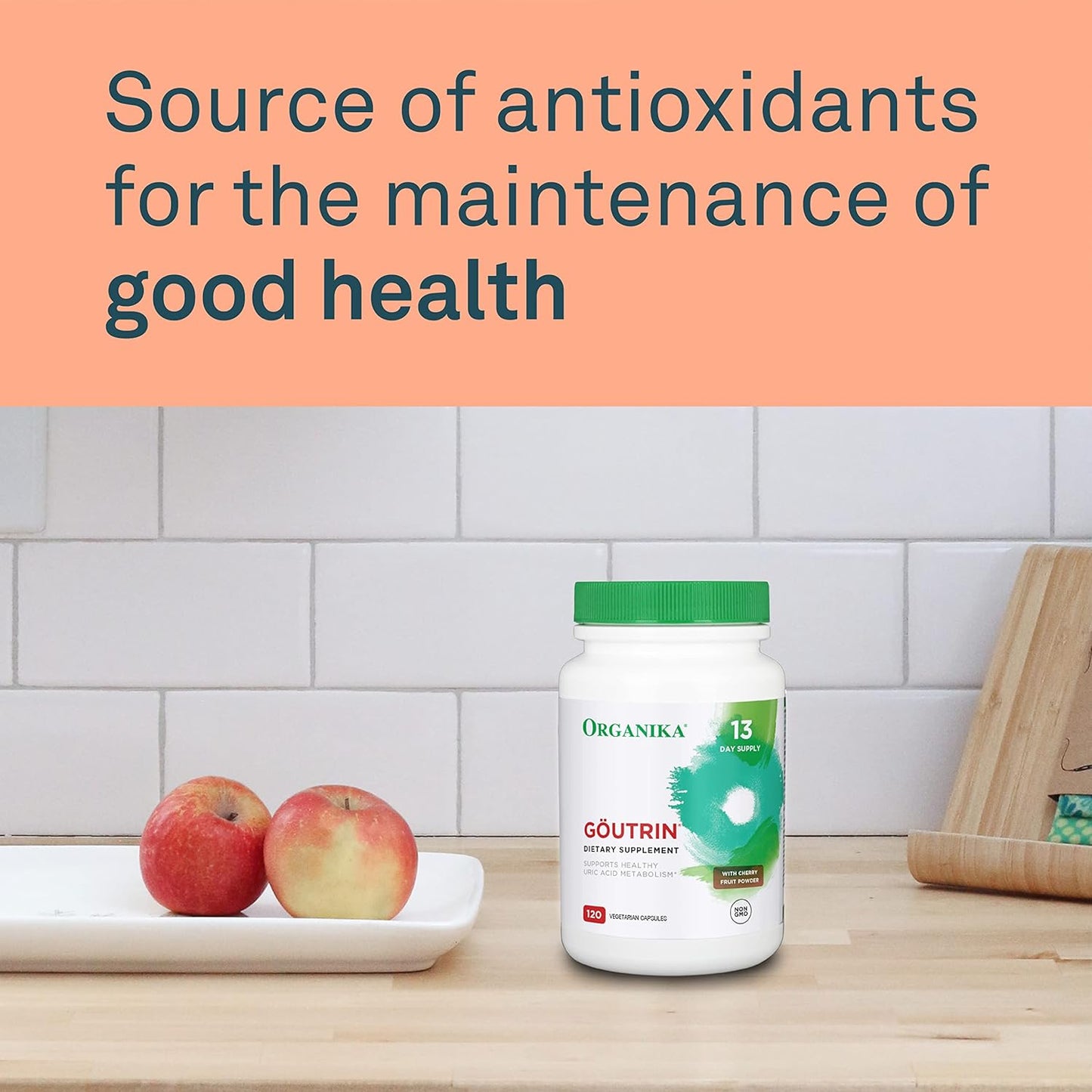 Goutrin Supplement - Supports Gout Symptom Relief, Improves Uric Acid Metabolism, Joint Health - 120 Vegetarian Capsules