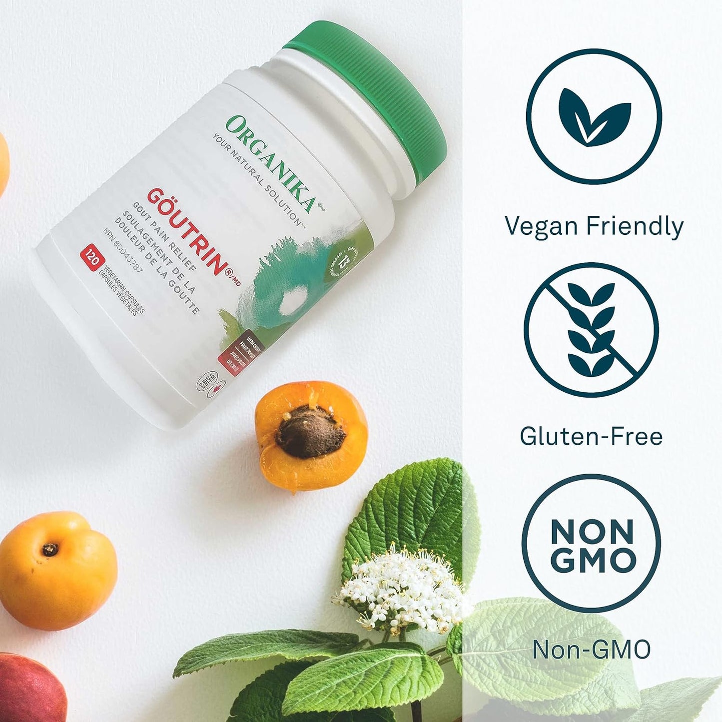 Goutrin Supplement - Supports Gout Symptom Relief, Improves Uric Acid Metabolism, Joint Health - 120 Vegetarian Capsules