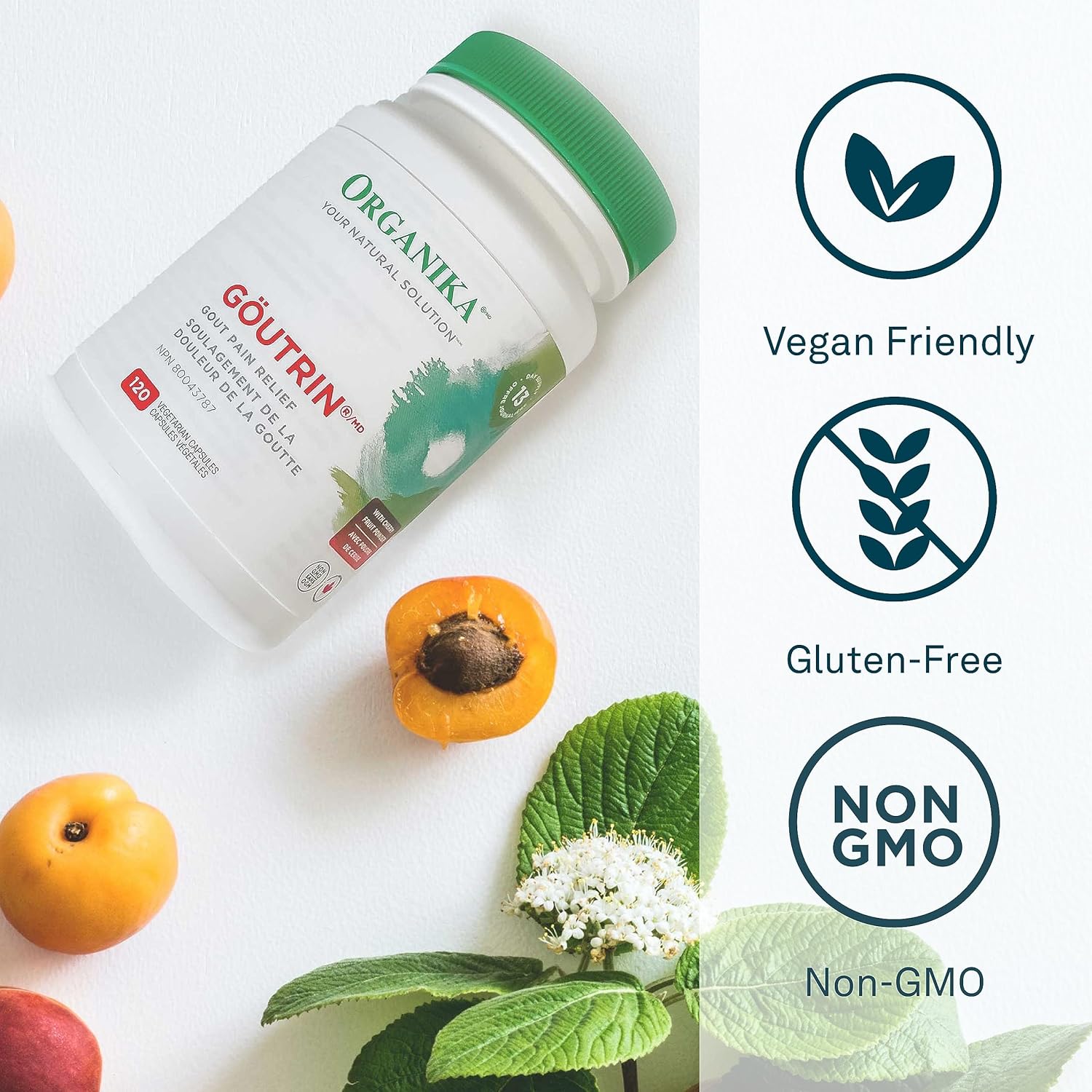 Goutrin Supplement - Supports Gout Symptom Relief, Improves Uric Acid Metabolism, Joint Health - 120 Vegetarian Capsules