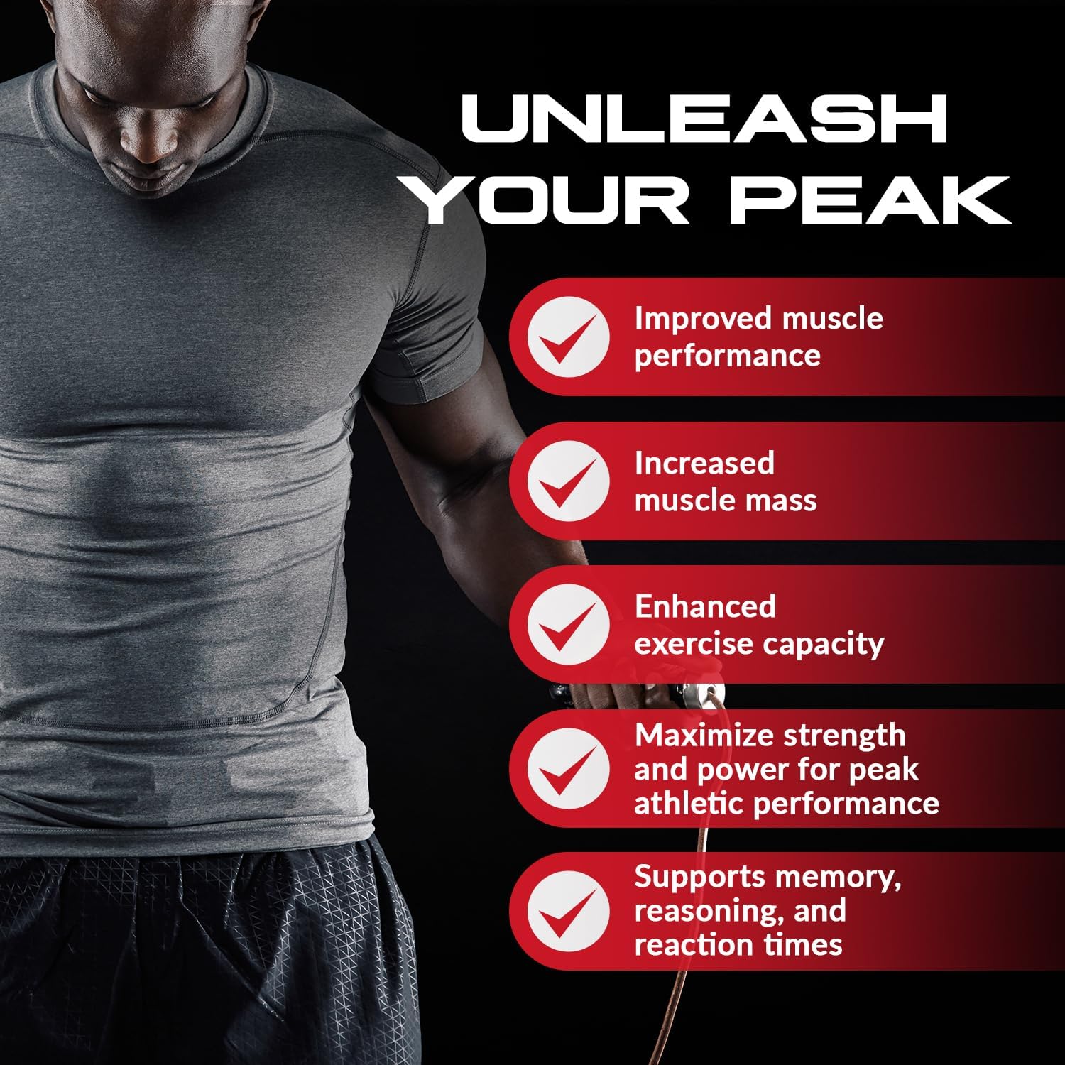 Granite Creatine Monohydrate Supplement for Strength, Endurance, & Muscle Recovery - Soy, Dairy, & Gluten-Free (80 Servings)