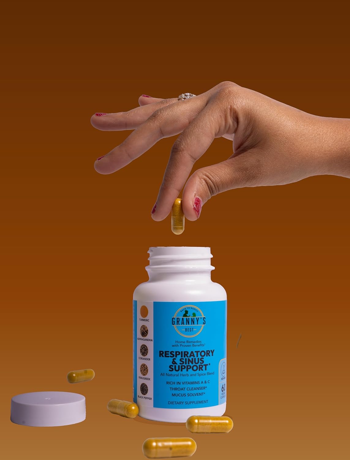 Granny's Best™ Respiratory and Sinus Support Formula - Natural Relief for Breathing Issues and Congestion