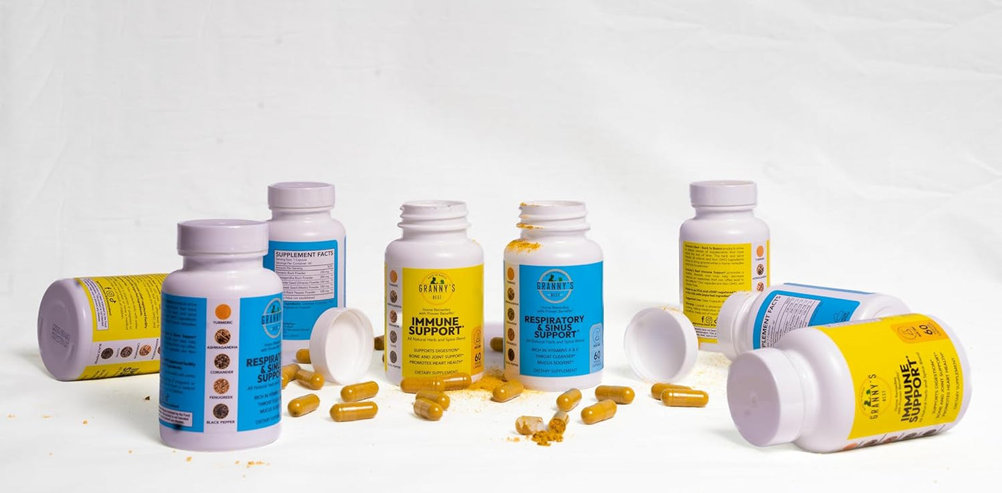 Granny's Best™ Respiratory and Sinus Support Formula - Natural Relief for Breathing Issues and Congestion