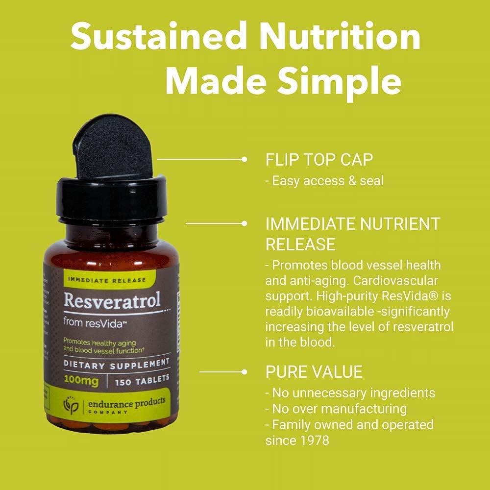 Grape Skin Extract Resveratrol Supplement with Trans-Resveratrol and Extended Release Niacin 500mg - Antioxidant and Vitamin B3 Formula