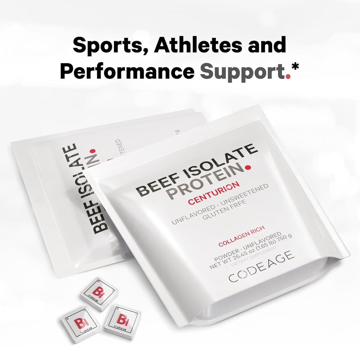 Grass-Fed Beef Isolate Protein Powder with 20 Amino Acids & Collagen - Athletes & Sports - Unflavored Carnivore Protein - BCAA & EAA Supplement - Gluten-Free - 26.45 oz