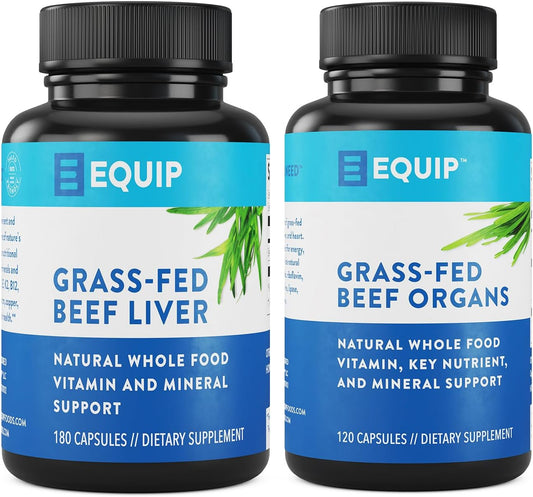 Grass-Fed Beef Liver and Organ Capsules - Premium Quality Supplements for Overall Health and Wellness