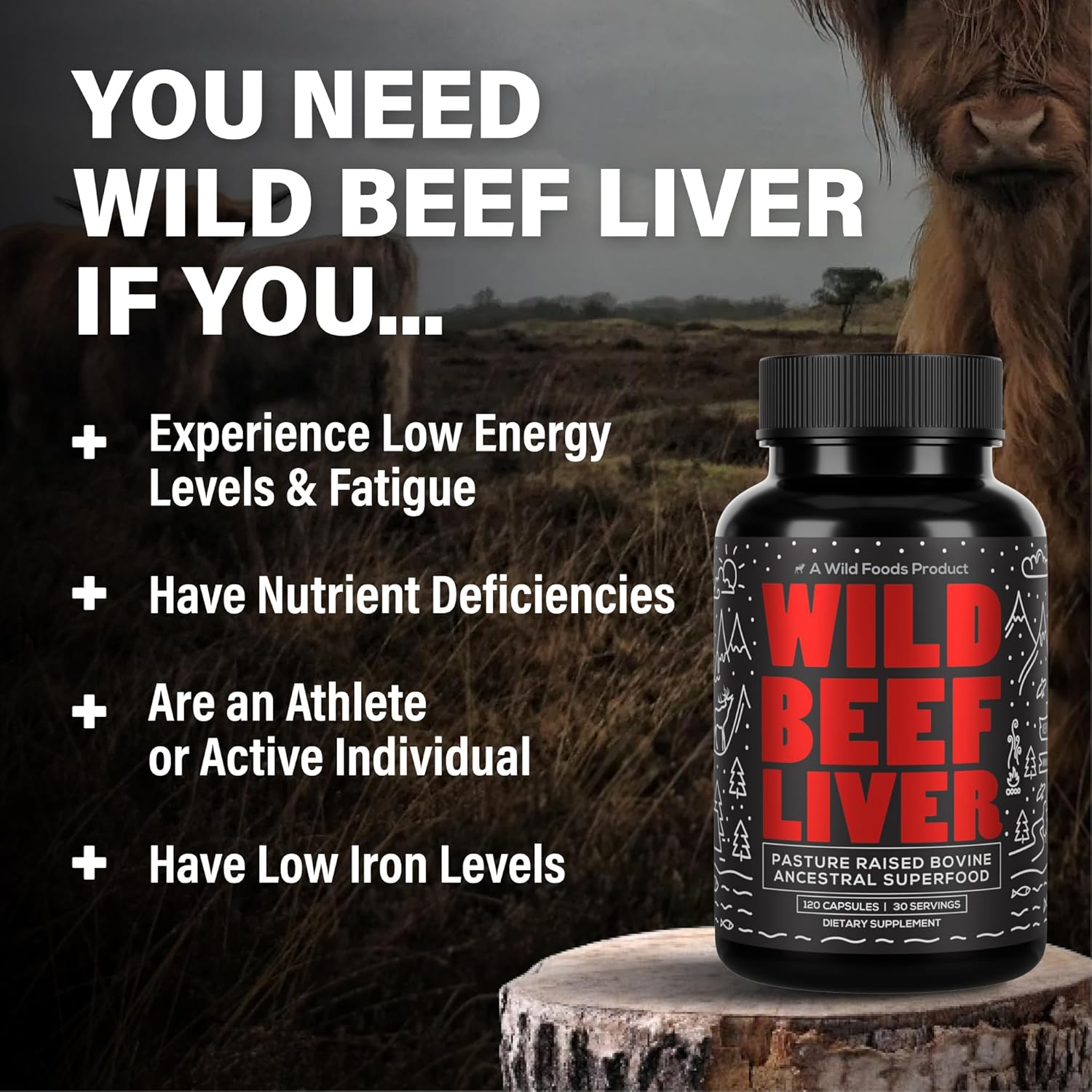 Grass-Fed Beef Liver Capsules - 3000mg Ancestral Supplement for Energy & Immune Support - Organ Supplement for Men & Women - Keto, Paleo, Carnivore - 120 Softgels