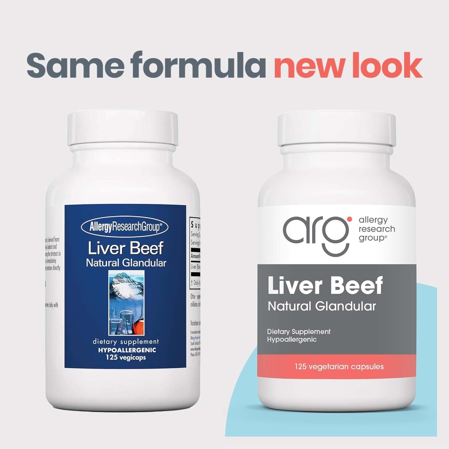 Grass-fed Beef Liver Capsules - Glandular Liver Support Supplement 1000mg, 125 Count