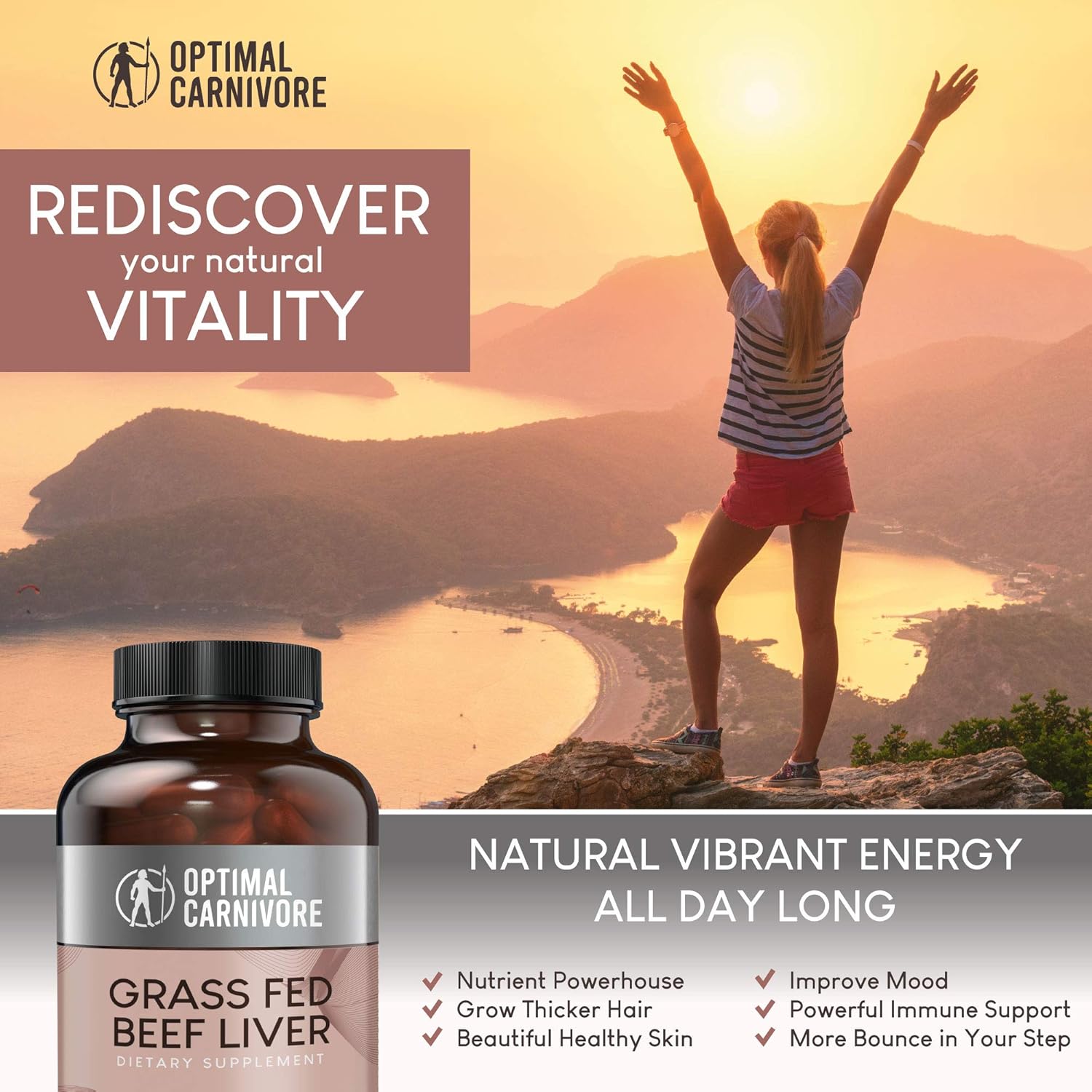 Grass Fed Beef Liver Capsules - Premium Desiccated Liver Supplement