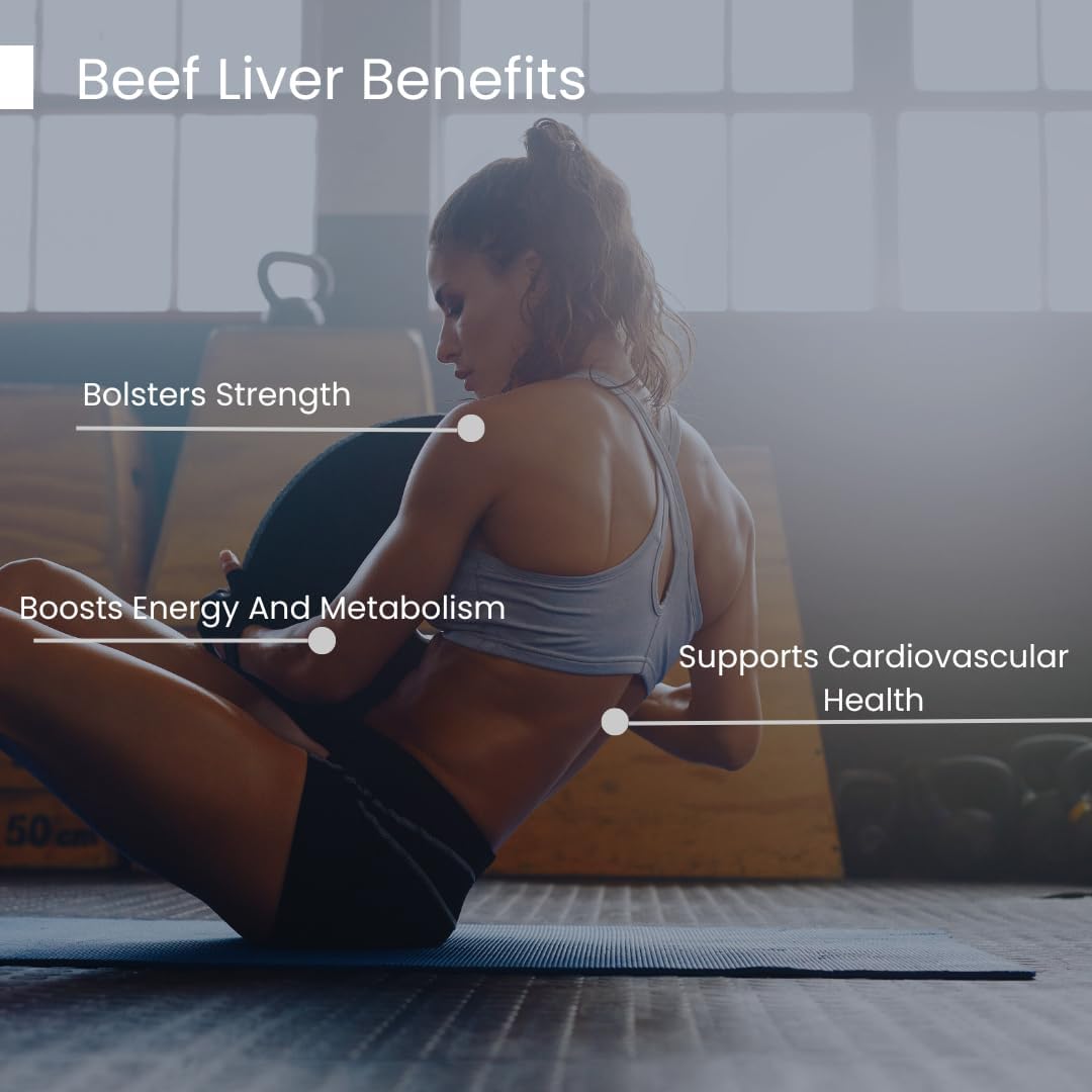 Grass Fed Beef Liver Capsules for Energy Boost and Overall Wellness - Pure World Nutrition