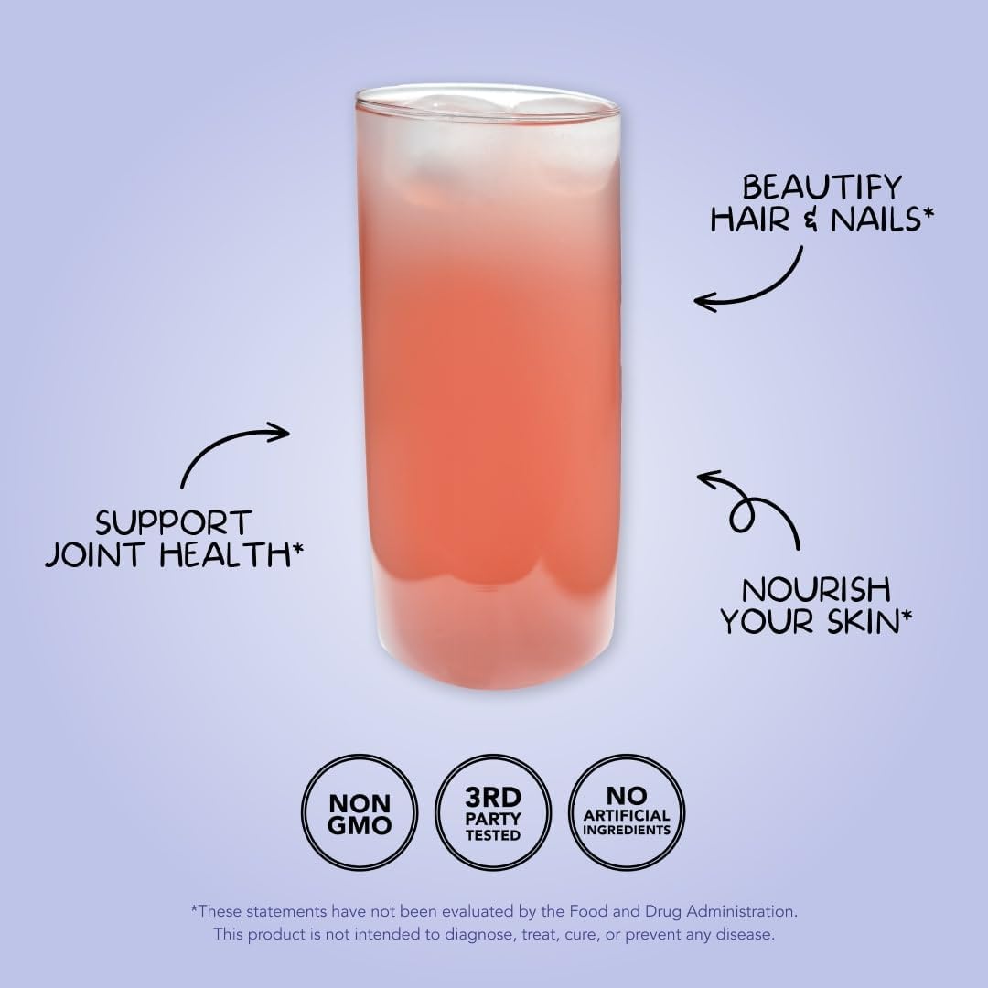 Grass-Fed BlackBerry Lemonade Super Collagen - Hydrolyzed Types I, II, & III, 30 Servings
