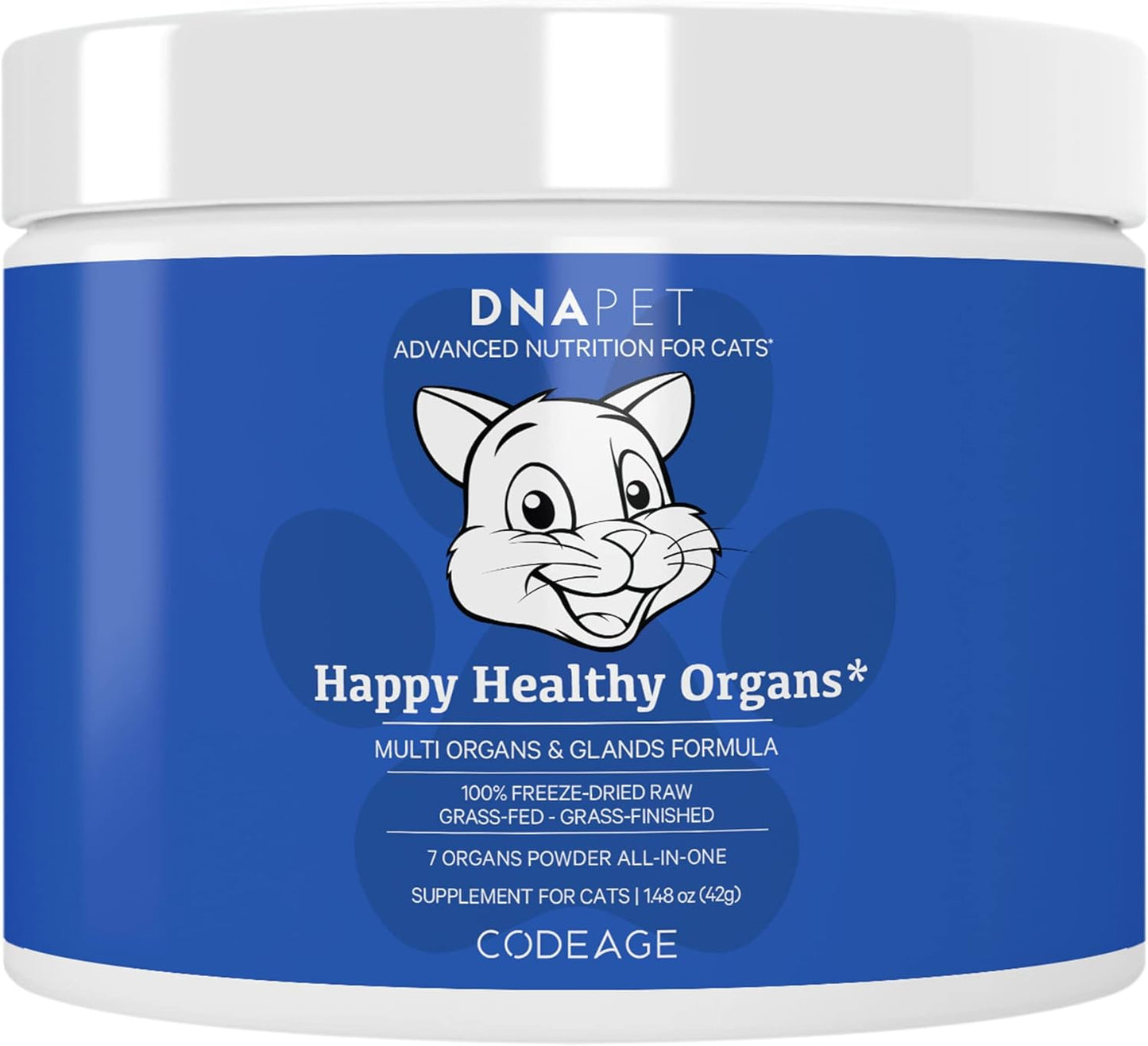 Grass-Fed Bovine Organ Supplement for Cats with Vitamins & Minerals for Healthy Joints - 1.48 oz