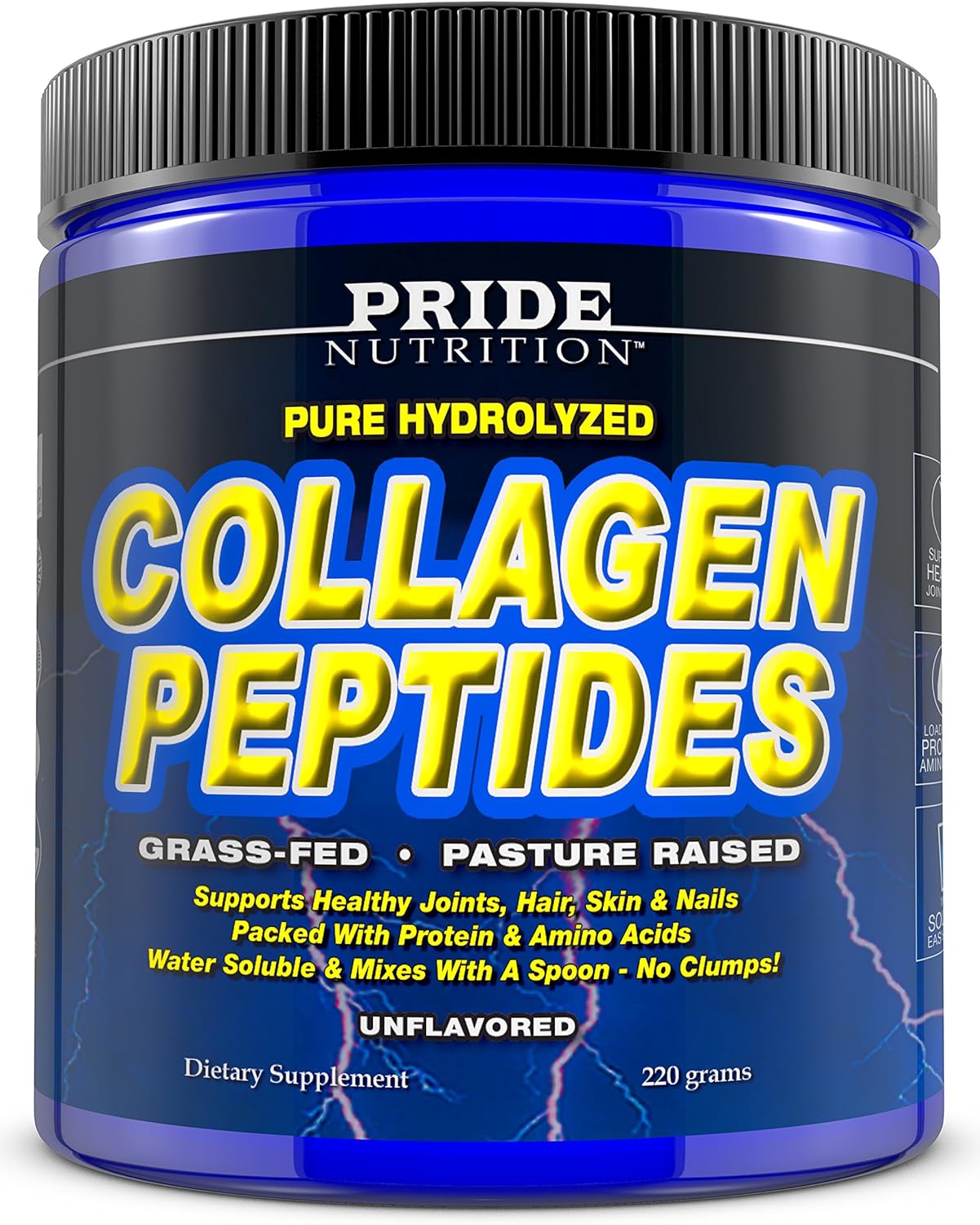 Grass-Fed Collagen Peptides Powder for Skin, Hair, Joints, Nails - Paleo & Keto Friendly - GMO & Gluten Free