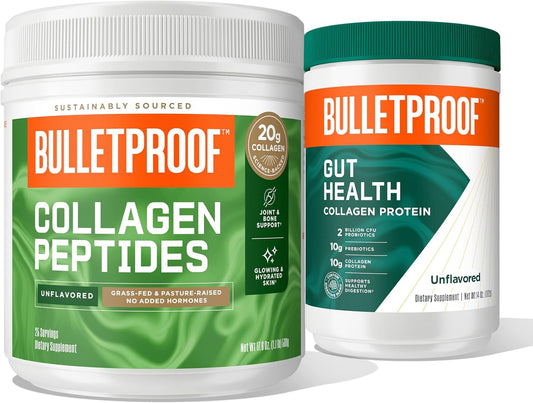 Grass Fed Collagen Protein Powder with Probiotic, Unflavored, 18g Protein, 17.6 Oz, Gut Health Support