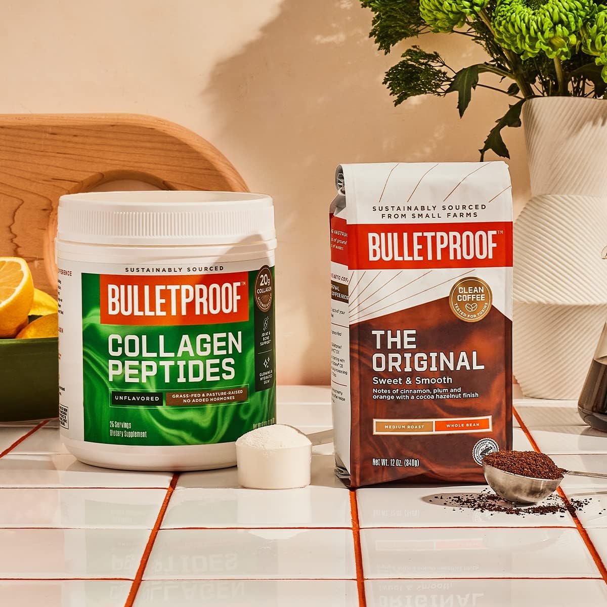 Grass Fed Collagen Protein Powder with Probiotic, Unflavored, 18g Protein, 17.6 Oz, Gut Health Support