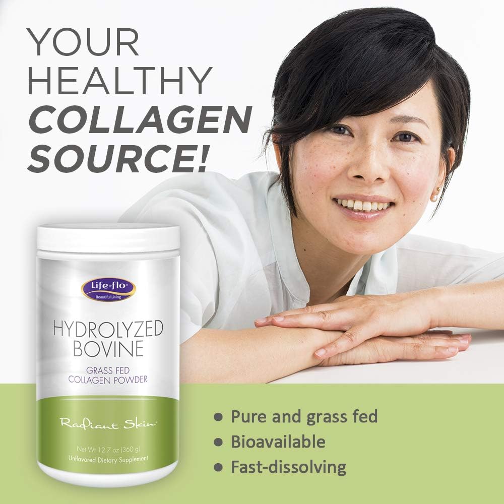 Grass Fed Hydrolyzed Bovine Collagen Powder for Skin, Hair, Bone & Joint Health - 12.7oz, 60 Servings