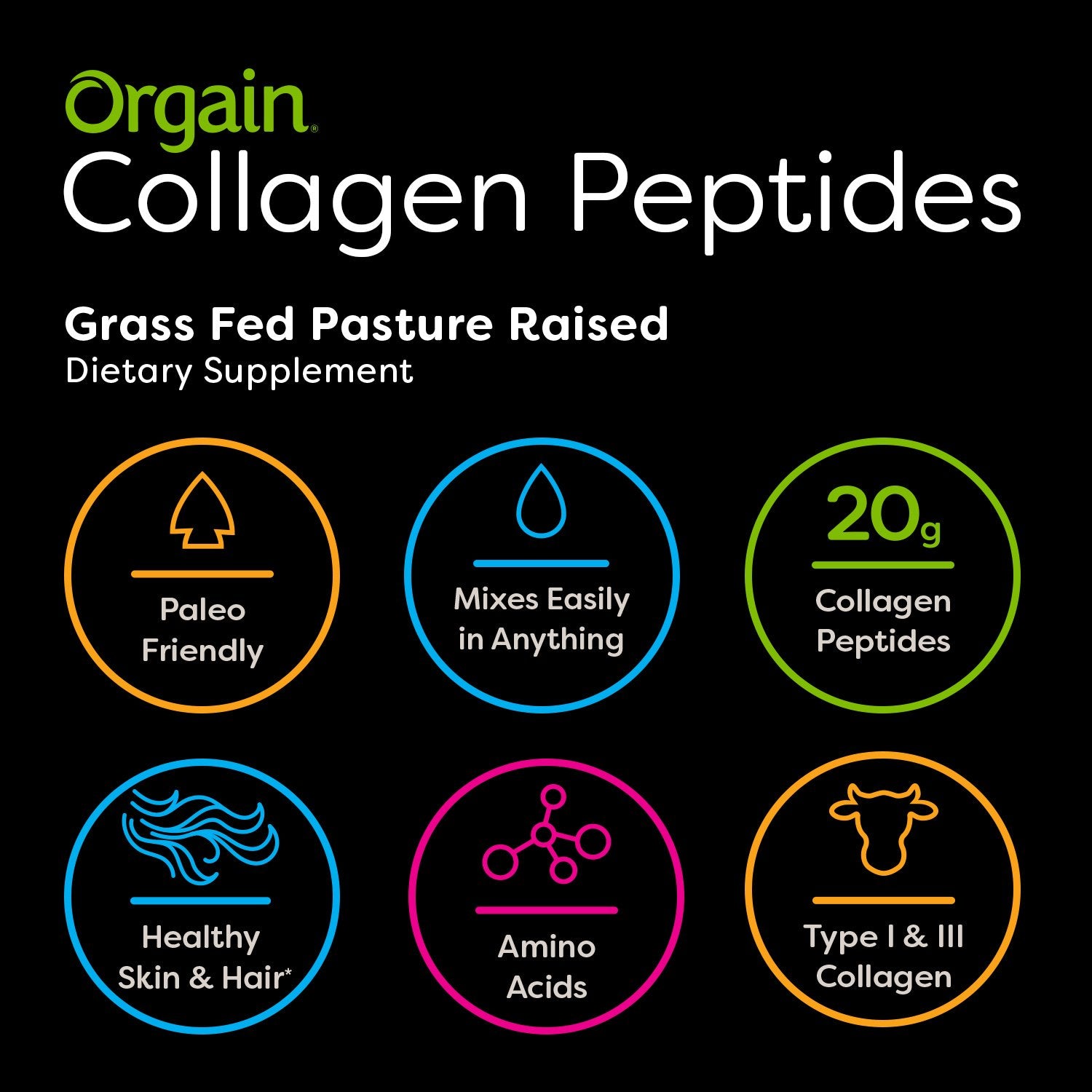 Grass Fed Hydrolyzed Collagen Peptides Protein Powder - Paleo & Keto Friendly, Amino Acid Supplement - Creamy Chocolate Fudge Flavor