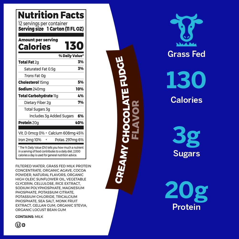Grass Fed Hydrolyzed Collagen Peptides Protein Powder - Paleo & Keto Friendly, Amino Acid Supplement - Creamy Chocolate Fudge Flavor