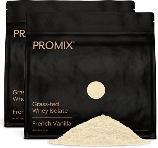 Grass-Fed Whey Protein Isolate Powder - Vanilla Flavor, 5lb - All Natural for Post-Workout Shakes, Smoothies, Baking & Cooking - Gluten-Free & Keto-Friendly