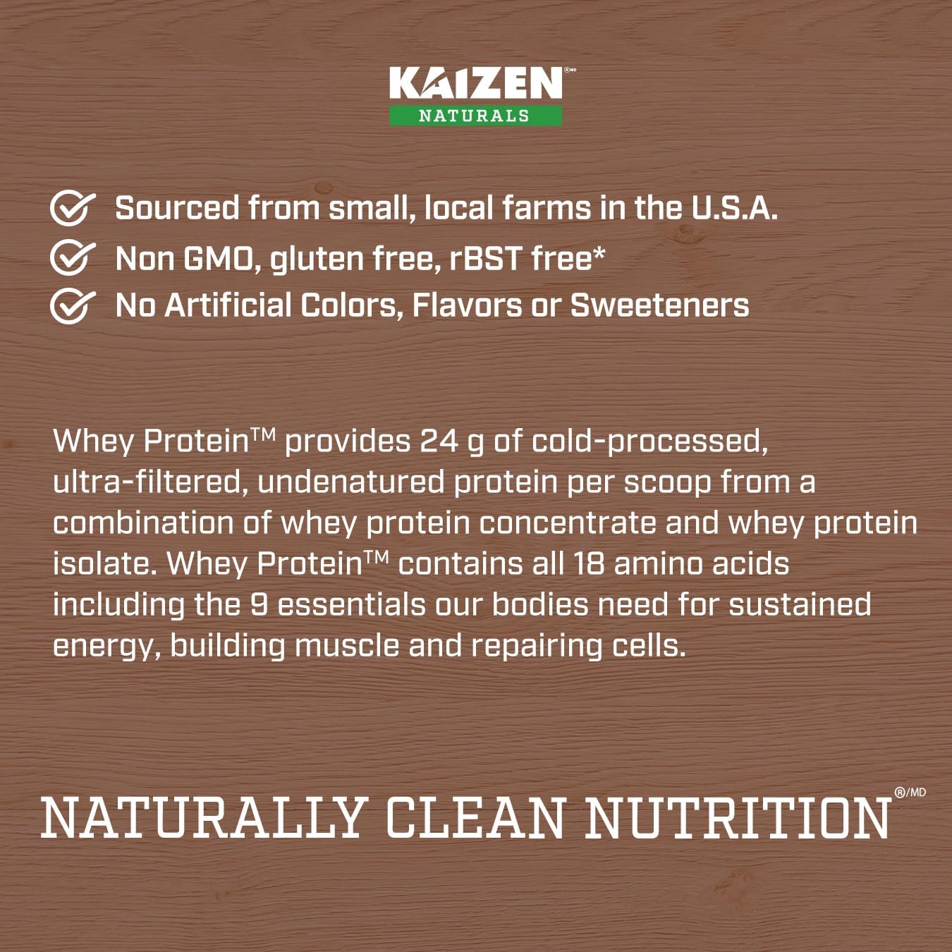 Grass-Fed Whey Protein Powder with BCAAs and EAAs - Lactose-Free, Gluten-Free, Non-GMO - 20 Servings, 1.5lb