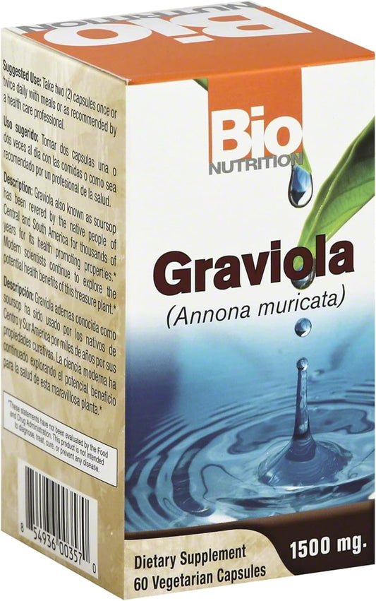 Graviola Bio Nutrition Supplement 60 Capsules - Pack of 1