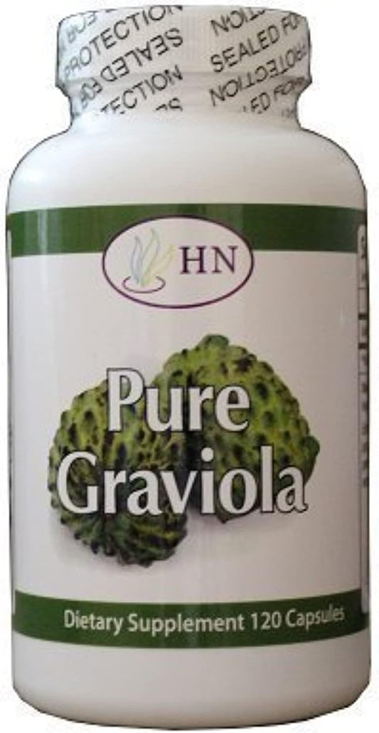 Graviola Capsules 1000mg - 120 Count Bottle by Fresh Health Nutrition